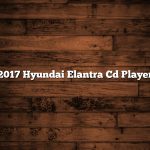 2017 Hyundai Elantra Cd Player