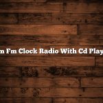 Am Fm Clock Radio With Cd Player