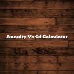 Annuity Vs Cd Calculator