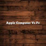 Apple Computer Vs Pc