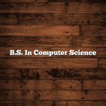 B.S. In Computer Science