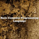 Basic Computer Programming Language