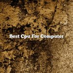 Best Cpu For Computer
