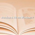 Burning A Cd On Windows 7