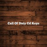 Call Of Duty Cd Keys