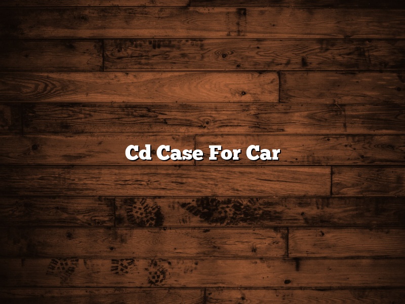 Cd Case For Car