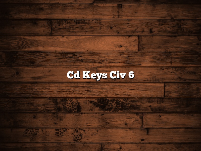 Cd Keys Civ 6