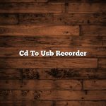 Cd To Usb Recorder