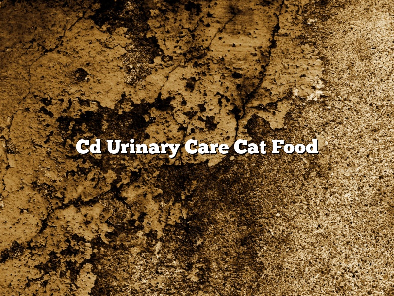 Cd Urinary Care Cat Food