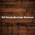 Cd Versus Savings Account