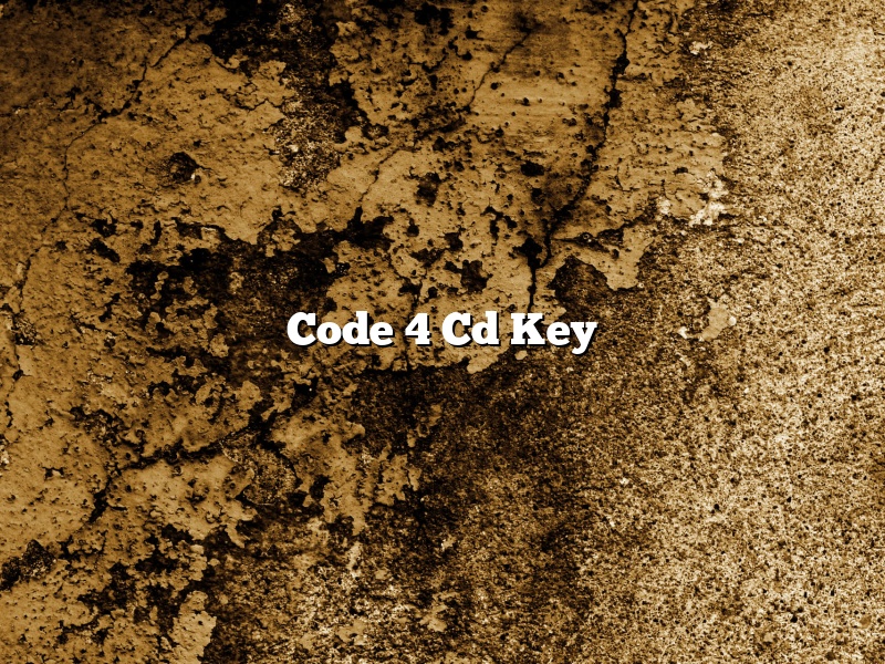 Code 4 Cd Key