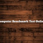 Computer Benchmark Test Online