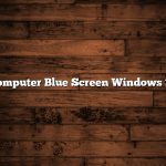 Computer Blue Screen Windows 10