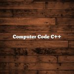 Computer Code C++