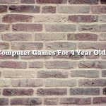 Computer Games For 4 Year Olds
