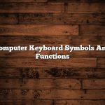 Computer Keyboard Symbols And Functions