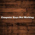 Computer Keys Not Working