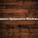 Computer Optimization Windows 10