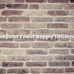 Computer Power Supply Definition