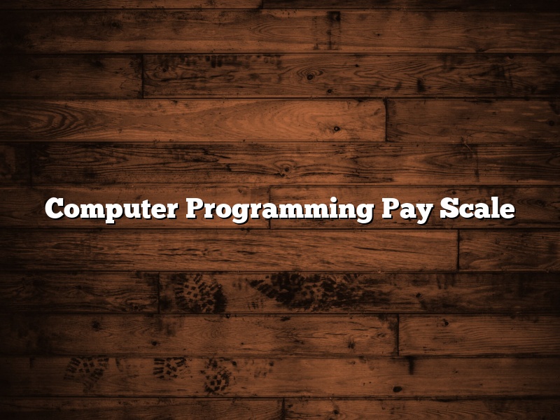 Computer Programming Pay Scale