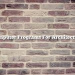 Computer Programs For Architecture