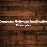 Computer Software Application Examples