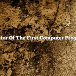 Creator Of The First Computer Program