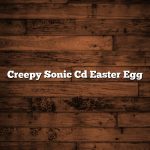 Creepy Sonic Cd Easter Egg