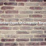 Different Types Of Computer Science