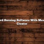 Dvd Burning Software With Menu Creator