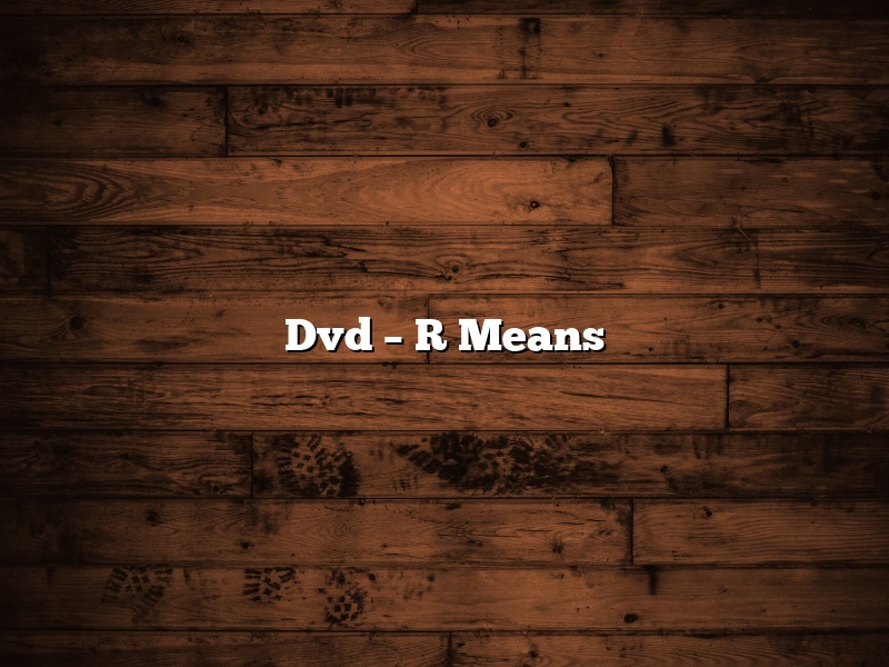 Dvd – R Means