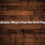 Dvdstyler Won’t Play On Dvd Player