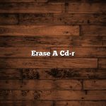 Erase A Cd-r