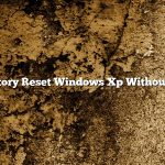 Factory Reset Windows Xp Without Cd