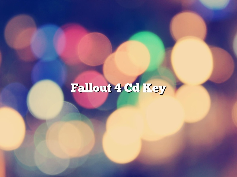 Fallout 4 Cd Key