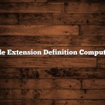 File Extension Definition Computer