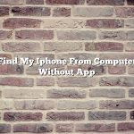 Find My Iphone From Computer Without App