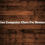 Free Computer Class For Seniors