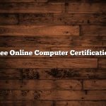 Free Online Computer Certification