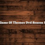 Game Of Thrones Dvd Season 1