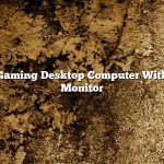 Gaming Desktop Computer With Monitor