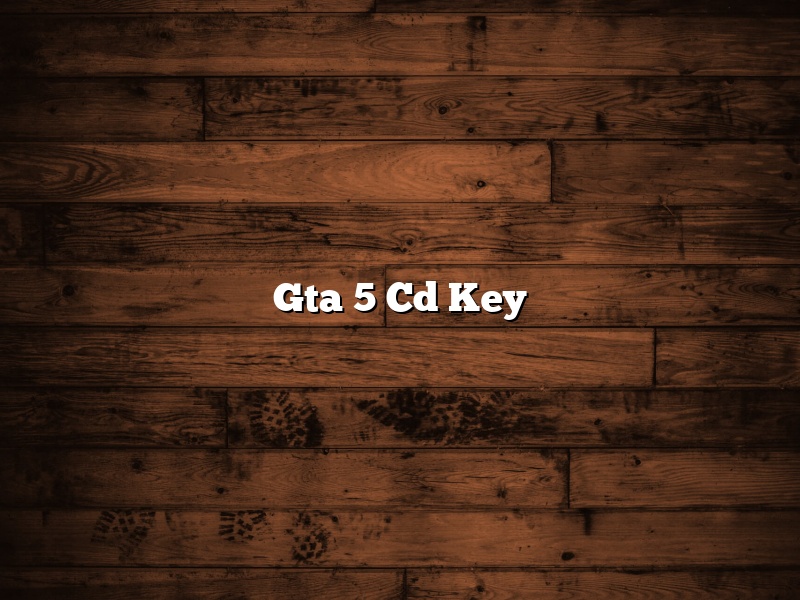 Gta 5 Cd Key