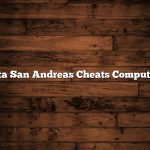 Gta San Andreas Cheats Computer