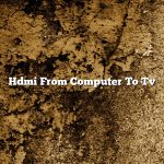 Hdmi From Computer To Tv