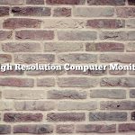 High Resolution Computer Monitor