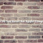 How Do You Reset An Apple Computer