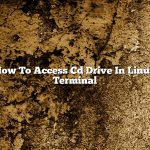 How To Access Cd Drive In Linux Terminal