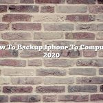 How To Backup Iphone To Computer 2020