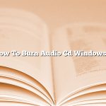 How To Burn Audio Cd Windows 7
