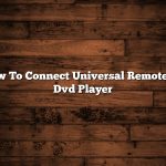 How To Connect Universal Remote To Dvd Player